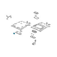 OEM Holder, Sunvisor *NH598L* (ATLAS GRAY) Diagram - 88217-S01-A01ZP