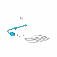 OEM 2007 Toyota Solara Socket & Wire Diagram - 81585-06140