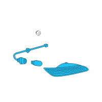 OEM 2008 Toyota Solara Back Up Lamp Assembly Diagram - 81670-06140