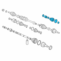 OEM 2014 Hyundai Azera Damper Kit-Front Axle Dynamic, LH Diagram - 49584-3V510