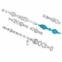 OEM 2013 Hyundai Azera Shaft Assembly-Drive, LH Diagram - 49500-3V510