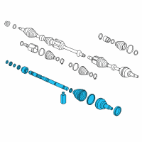 OEM 2012 Hyundai Azera Joint & Shaft Kit-Front Axle W Diagram - 49580-3V500