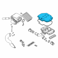 OEM 2002 BMW M5 Air Collector Upper Part Diagram - 11-61-7-831-262