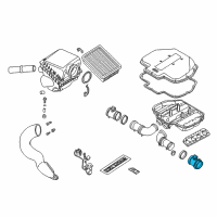 OEM 2001 BMW Z8 Mass Air Flow Sensor Diagram - 13-62-1-433-566