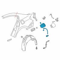 OEM 2014 Honda Accord Adapter Assy., Fuel Cap Diagram - 74480-T3V-A00