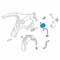 OEM Honda Accord Adapter Assy., Fuel Cap Diagram - 74480-T3V-A00