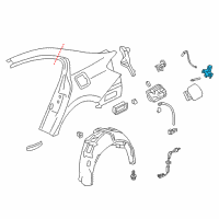 OEM Honda Accord Actuator Assy., Fuel Lid Diagram - 74700-T3V-A01