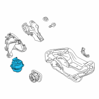 OEM 2013 BMW X6 Engine Motor Mount Right Diagram - 22-11-6-865-146