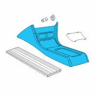 OEM Dodge Console-Floor Diagram - 6AN36DX9AC