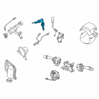 OEM 2007 Toyota Sequoia Cylinder & Keys Diagram - 69057-34040