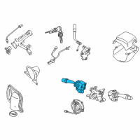 OEM Toyota Sequoia Wiper Switch Diagram - 84652-0C030