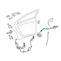 OEM 2019 Chevrolet Cruze Control Cable Diagram - 23440660