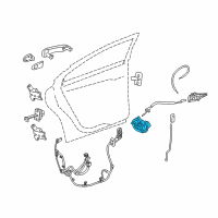 OEM 2017 Chevrolet Cruze Latch Diagram - 13596972