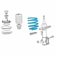 OEM Cadillac CTS Coil Spring Diagram - 23124824