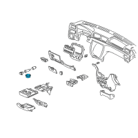 OEM 1998 Honda CR-V Sub-Holder, Cup (Black) Diagram - 77232-S10-A01ZA