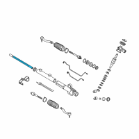 OEM Kia Amanti Rack Assembly-Power Steering Gear Box Diagram - 577103F500