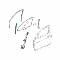OEM 2013 Acura TL Sash, Right Front Door (Lower) (Front ) Diagram - 72230-TK4-A01
