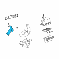 OEM 2010 Pontiac Vibe Air Inlet Duct Diagram - 88975809