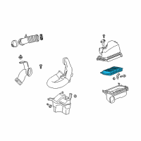 OEM Pontiac Vibe Filter Element Diagram - 88975792