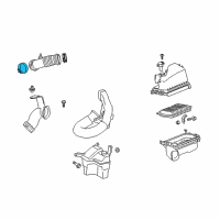 OEM Pontiac Vibe Clamp, Rear Intake Air Duct Diagram - 88975803