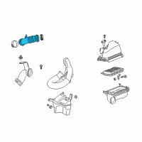 OEM Pontiac Vibe Air Hose Diagram - 19204940