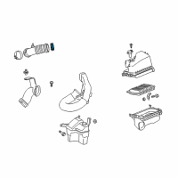 OEM Pontiac Vibe Clamp, Rear Intake Air Duct Diagram - 88973517