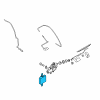 OEM 2003 Kia Sorento Control Unit Assembly-WIPER Diagram - 987503E000