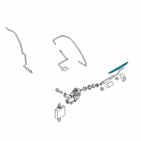 OEM 2005 Kia Sorento 13" WIPER Blade Diagram - 00009ADU13KA