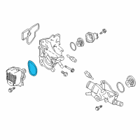 OEM Nissan Gasket-Water Pump Diagram - 21014-4BC0A