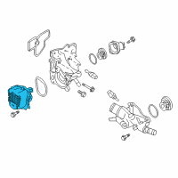 OEM 2018 Nissan Rogue Pump Kit-Water Diagram - 21010-4BC0A
