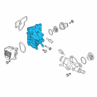 OEM 2019 Nissan Rogue Thermostat Housing Diagram - 11061-4BC0A