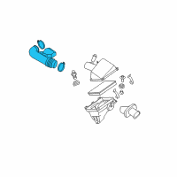 OEM 2009 Nissan Pathfinder Duct Assembly-Air Diagram - 16576-ZS60A