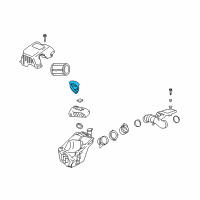 OEM Chevrolet Trailblazer Duct, Air Cleaner Inlet Diagram - 88983029