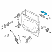 OEM 2019 Jeep Renegade Handle-Exterior Door Diagram - 6QM61LXHAA