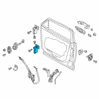 OEM 2017 Jeep Renegade Door Lower Hinge Left Diagram - 68200963AA