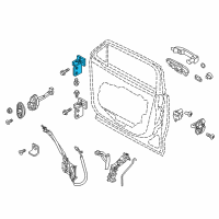 OEM 2017 Jeep Renegade Door Upper Hinge Right Diagram - 68200944AA