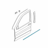 OEM BMW X5 Moulding Door Front Right Diagram - 51-13-8-402-650