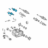 OEM Toyota Highlander Boot Kit Diagram - 04429-12025
