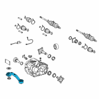 OEM 2015 Lexus RX450h Support Assy, Differential, Front Diagram - 52380-48060