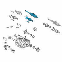 OEM 2015 Lexus RX450h Shaft Set, Rear Drive Diagram - 42370-49266