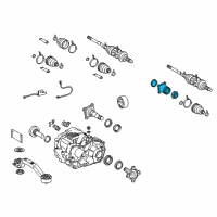 OEM 2012 Lexus RX450h Joint Assy, Rear Drive Shaft Inboard Diagram - 42360-28010