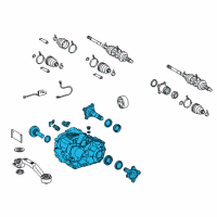 OEM Lexus RX400h Motor Assembly, Rear Tract Diagram - G1050-48010