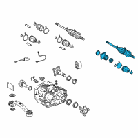 OEM 2011 Lexus RX450h Shaft Assembly, Rear Drive Diagram - 42340-48101