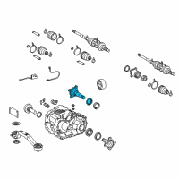 OEM 2022 Lexus RX450h Shaft Sub-Assembly, Differential Side Gear Diagram - 41309-28060