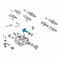 OEM 2008 Lexus RX400h Shaft Sub-Assembly, Differential Side Gear Diagram - 41309-28060