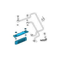 OEM 2002 Saturn Vue Cooler Diagram - 13101668