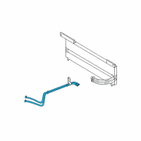 OEM Mercury Cooler Line Diagram - 1L2Z-7R081-AD