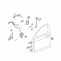 OEM 2011 Honda CR-V Cable, Front Door Lock Diagram - 72133-SWA-A01