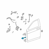 OEM 2011 Honda CR-V Checker, Left Front Door Diagram - 72380-SWA-A01