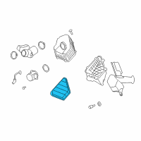 OEM 2008 Saturn Outlook Air Filter Diagram - 15278634